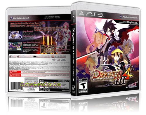 Disgaea 4 A Promise Unforgotten - Sony PlayStation 3 PS3 - Empty Custom Replacement Case