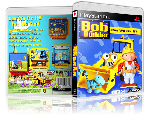 Bob the Builder - Sony PlayStation 1 PSX PS1 - Empty Custom Case