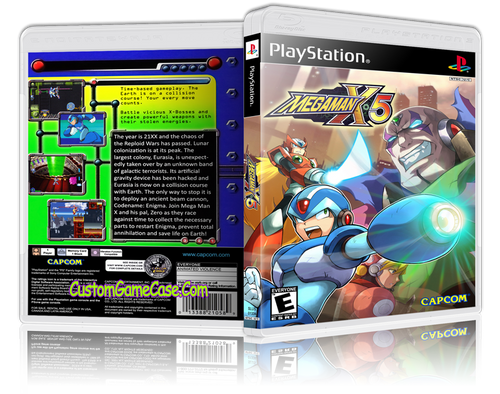 Megaman X5 - Sony PlayStation 1 PSX PS1 - Empty Custom Case