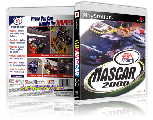 Nascar 00 - Sony PlayStation 1 PSX PS1 - Empty Custom Case