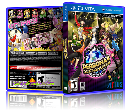 Persona 4 Dancing All Night - Sony PlayStation PS Vita - Empty Custom Replacement Case