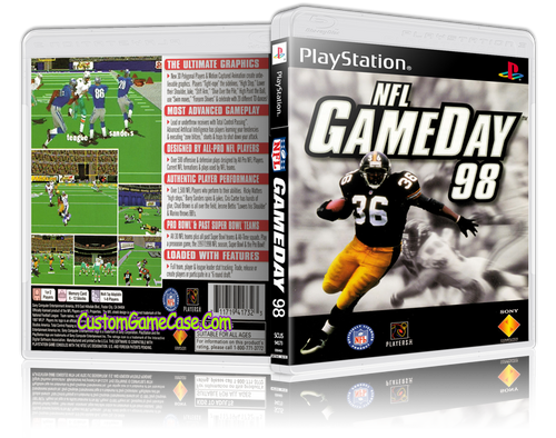 NFL GameDay 98 - Sony PlayStation 1 PSX PS1 - Empty Custom Case