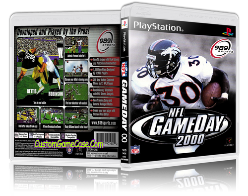 NFL GameDay 00 - Sony PlayStation 1 PSX PS1 - Empty Custom Case