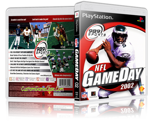 NFL GameDay 02 - Sony PlayStation 1 PSX PS1 - Empty Custom Case