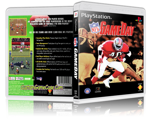 NFL GameDay - Sony PlayStation 1 PSX PS1 - Empty Custom Case