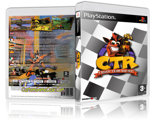 Crash Bandicoot Team Racing (2) - Sony PlayStation 1 PSX PS1 - Empty Custom Case