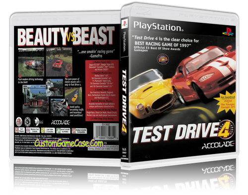 Test Drive 4 - Sony PlayStation 1 PSX PS1 - Empty Custom Case