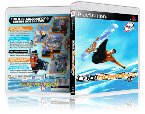 CoolBoarders 4 - Sony PlayStation 1 PSX PS1 - Empty Custom Case