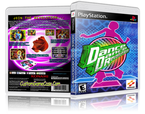 Dance Dance Revolution DDR - Sony PlayStation 1 PSX PS1 - Empty Custom Case