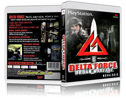 Delta Force Urban Warfare - Sony PlayStation 1 PSX PS1 - Empty Custom Case