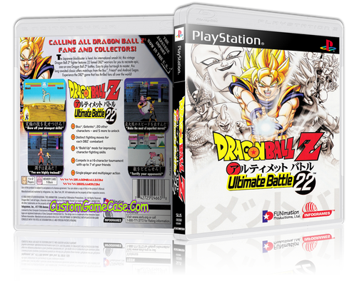 DragonBall Z Ultimate Battle 22 - Sony PlayStation 1 PSX PS1 - Empty Custom Case