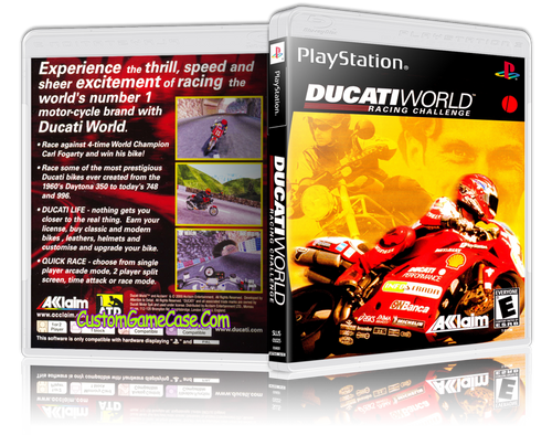 Ducati World Racing Challenge - Sony PlayStation 1 PSX PS1 - Empty Custom Case