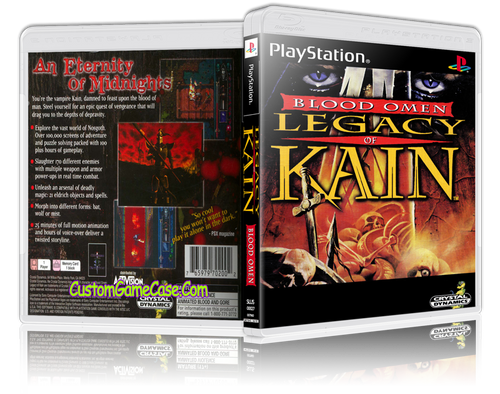 Legacy of Kain Blood Omen - Sony PlayStation 1 PSX PS1 - Empty Custom Case