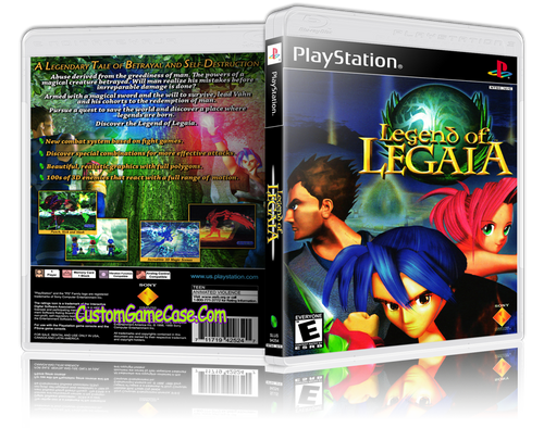 Legend of Legaia - Sony PlayStation 1 PSX PS1 - Empty Custom Case