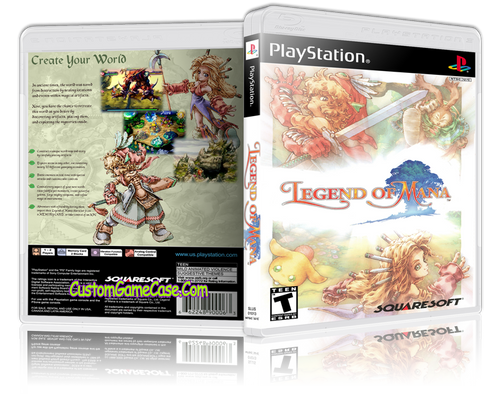 Legend of Mana - Sony PlayStation 1 PSX PS1 - Empty Custom Case