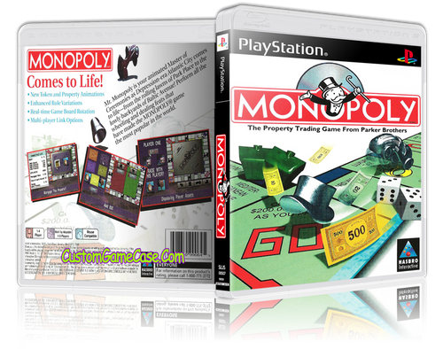 Monopoly - Sony PlayStation 1 PSX PS1 - Empty Custom Case