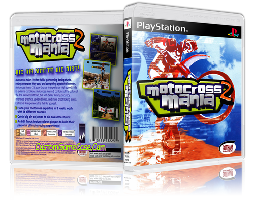 Motocross Mania 2 - Sony PlayStation 1 PSX PS1 - Empty Custom Case