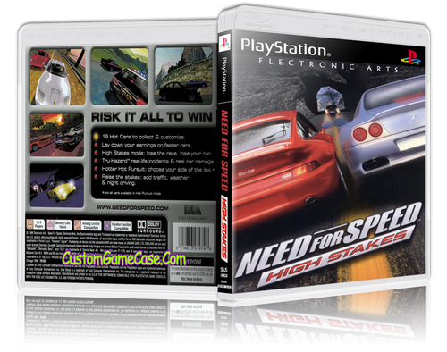 Need for Speed High Stakes - Sony PlayStation 1 PSX PS1 - Empty Custom Case