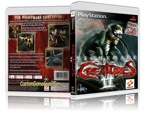 Nightmare Creatures 2 - Sony PlayStation 1 PSX PS1 - Empty Custom Case
