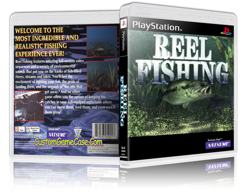 Reel Fishing - Sony PlayStation 1 PSX PS1 - Empty Custom Case