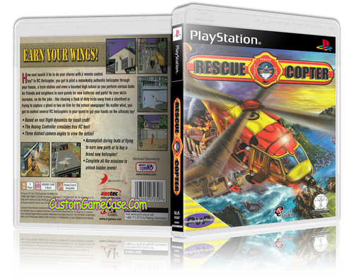 Rescue Copter - Sony PlayStation 1 PSX PS1 - Empty Custom Case