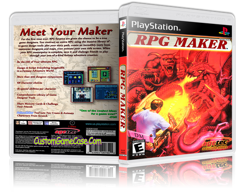 RPG Maker - Sony PlayStation 1 PSX PS1 - Empty Custom Case