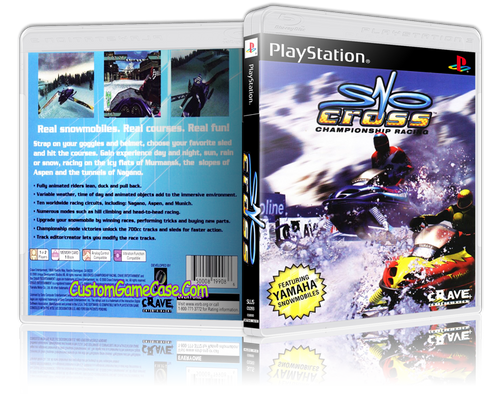 Sno Cross Championship Racing - Sony PlayStation 1 PSX PS1 - Empty Custom Case