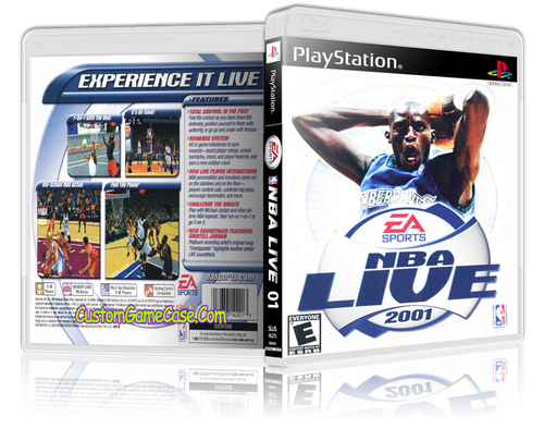 NBA Live 01 - Sony PlayStation 1 PSX PS1 - Empty Custom Case