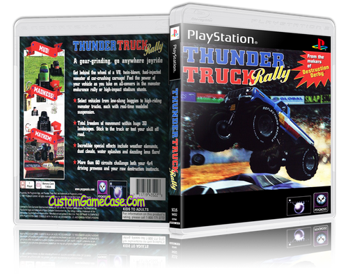 Thunder Truck Rally - Sony PlayStation 1 PSX PS1 - Empty Custom Case