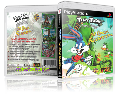 Tiny Toon Adventures The Great Beanstalk - Sony PlayStation 1 PSX PS1 - Empty Custom Case