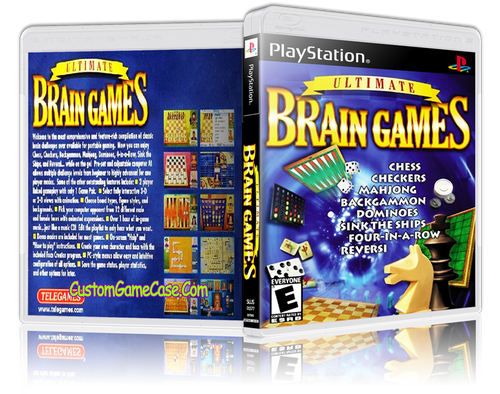 Ultimate Brain Games - Sony PlayStation 1 PSX PS1 - Empty Custom Case