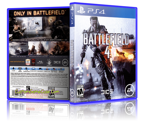 Battlefield 4 - Sony PlayStation 4 PS4 - Empty Custom Replacement Case