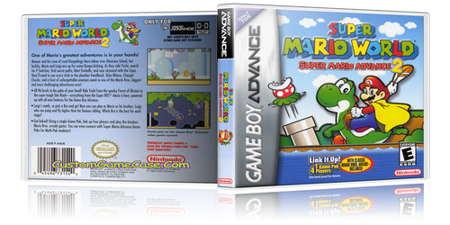 Super Mario Advance 2  - Gameboy Advance GBA - Empty Custom Replacement Case