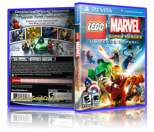 LEGO Marvel Super Heroes Universe in Peril - Sony PlayStation PS Vita - Empty Custom Replacement Case