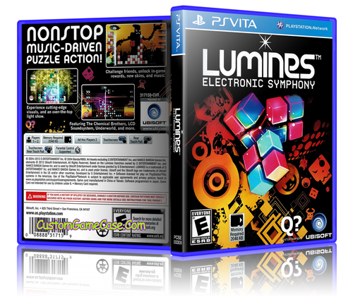 Lumines - Sony PlayStation PS Vita - Empty Custom Replacement Case