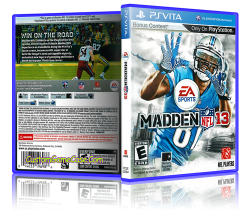 Madden 13 - Sony PlayStation PS Vita - Empty Custom Replacement Case