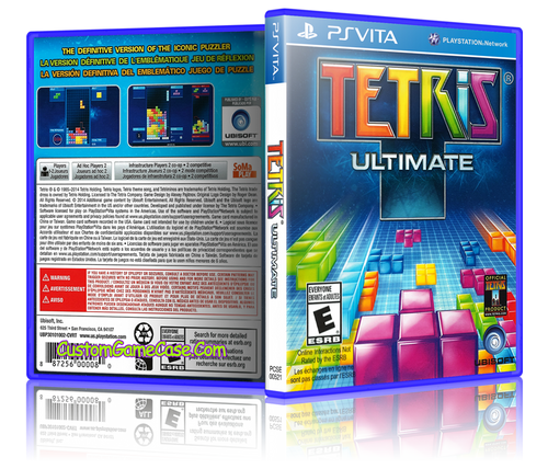 Tetris Ultimate - Sony PlayStation PS Vita - Empty Custom Replacement Case