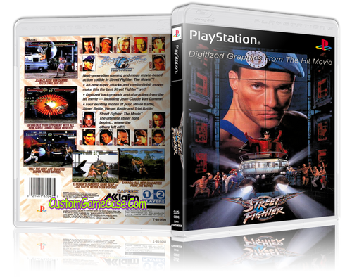 Street Fighter The Movie - Sony PlayStation 1 PSX PS1 - Empty Custom Case