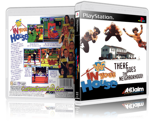 WWF In Your House - Sony PlayStation 1 PSX PS1 - Empty Custom Case