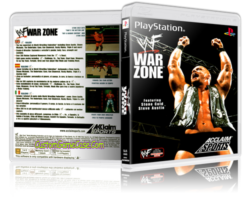 WWF War Zone - Sony PlayStation 1 PSX PS1 - Empty Custom Case