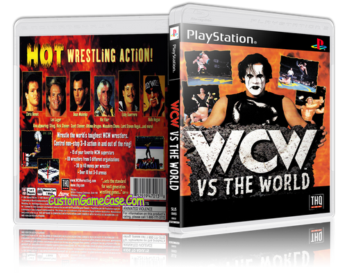 WCW Vs The World - Sony PlayStation 1 PSX PS1 - Empty Custom Case