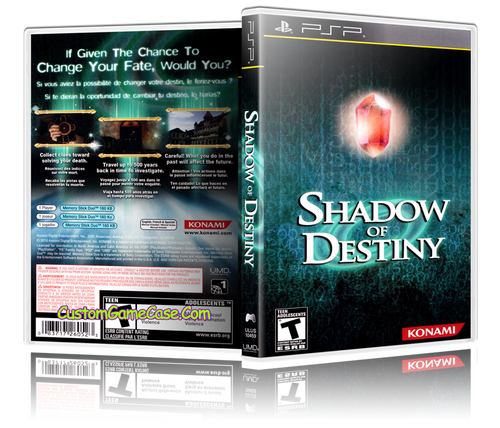 Shadow of Destiny - Sony PlayStation Portable PSP - Empty Custom Replacement Case