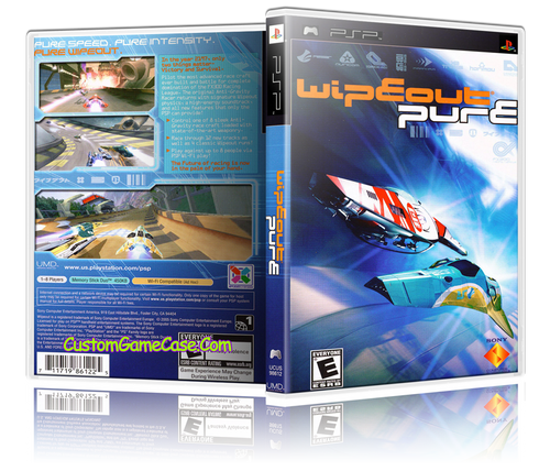 Wipeout Pure - Sony PlayStation Portable PSP - Empty Custom Replacement Case
