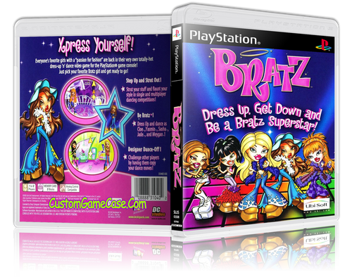 Bratz - Sony PlayStation 1 PSX PS1 - Empty Custom Case