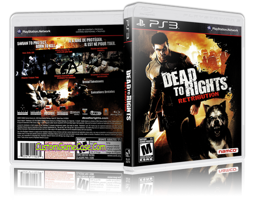 Dead to Rights Retribution - Sony PlayStation 3 PS3 - Empty Custom  Replacement Case - Custom Game Case