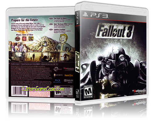 Fallout 3 V3 Sony Playstation 3 Ps3 Empty Custom Replacement Case Custom Game Case