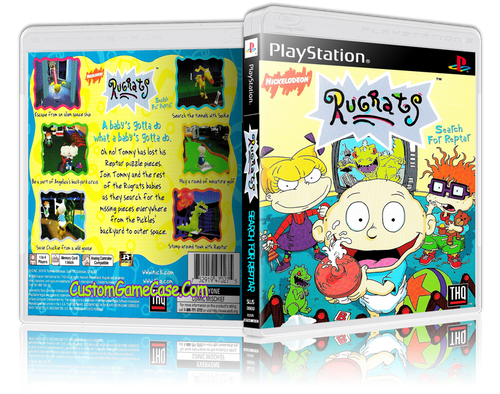 Gamle tider bånd blive irriteret Rugrats Search for Reptar - Sony PlayStation 1 PSX PS1 - Empty Custom Case  - Custom Game Case