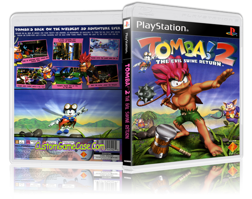 Tomba! 2 - Sony PlayStation 1 PSX PS1 - Empty Custom Case - Custom