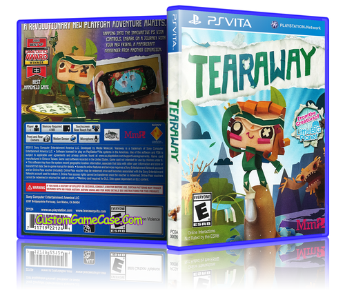 Tearaway - Sony PlayStation PS Vita - Empty Custom Replacement