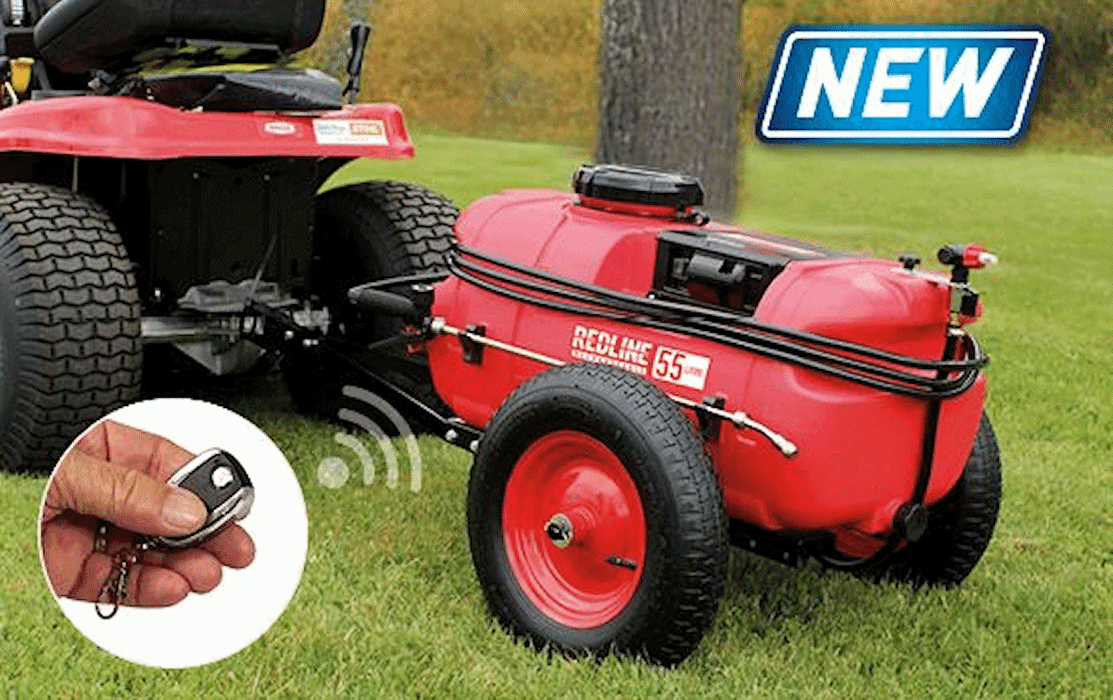 New 55L Redline Rechargeable Trailer Sprayer with Remote Control and Boomless Nozzle